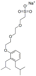 sodium 2-[2-[2-[bis(2-methylpropyl)phenoxy]ethoxy]ethoxy]ethanesulphonate 结构式