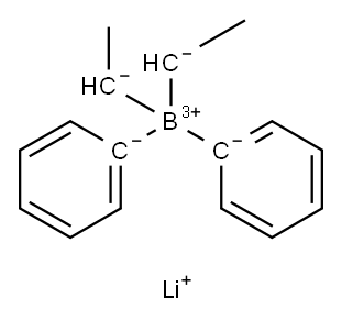 lithium diethyldiphenylborate(1-) 结构式