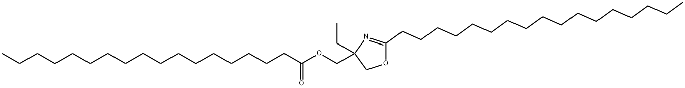 (4-ethyl-2-heptadecyl-4,5-dihydrooxazol-4-yl)methyl stearate 结构式