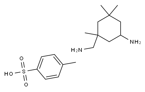 5-amino-1,3,3-trimethylcyclohexanemethylamine toluene-p-sulphonate 结构式