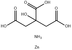 citric acid, ammonium zinc salt Structure