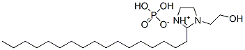 2-heptadecyl-1-(2-hydroxyethyl)-4,5-dihydro-1H-imidazolium dihydrogen phosphate 结构式
