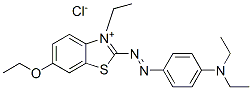 2-[[4-(diethylamino)phenyl]azo]-6-ethoxy-3-ethylbenzothiazolium chloride Structure