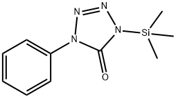 1,4-dihydro-1-phenyl-4-(trimethylsilyl)-5H-tetrazol-5-one|