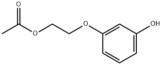 2-(3-hydroxyphenoxy)ethyl acetate Structure