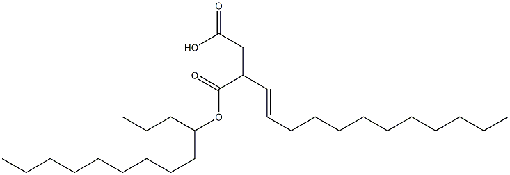 4-tridecyl hydrogen 2-dodec-1-enylsuccinate 结构式