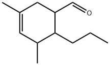 3,5-Dimethyl-6-propyl-3-cyclohexene-1-carbaldehyde 结构式