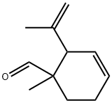 1-methyl-2-(1-methylvinyl)cyclohex-3-ene-1-carbaldehyde Structure