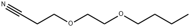 3-(2-butoxyethoxy)propiononitrile 结构式