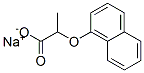 2-(1-Naphthalenyloxy)propanoic acid sodium salt 结构式
