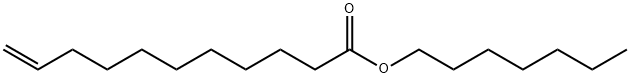10-十一烯酸庚酯 结构式