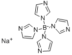 四(1-咪唑)硼酸钠 结构式