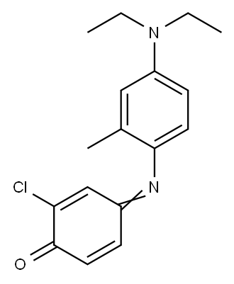 2-chloro-4-[[4-(diethylamino)-2-methylphenyl]imino]cyclohexa-2,5-dien-1-one 结构式