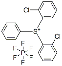 六氟磷酸(1-)[双(氯苯基)苯基]锍盐 结构式