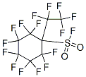 decafluoro(pentafluoroethyl)cyclohexanesulphonyl fluoride 结构式