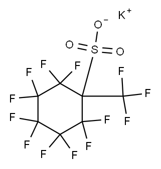 (三氟甲基)十氟环己磺酸钾盐, 68156-07-0, 结构式
