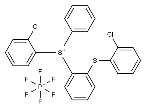 (chlorophenyl)[[(chlorophenyl)thio]phenyl]phenylsulphonium hexafluorophosphate(1-) Structure