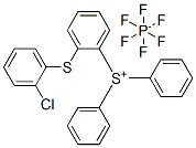 己氟磷酸(1-)[[(氯苯基)硫代]苯基]二苯基锍盐 结构式