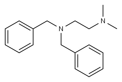 N,N-dimethyl-N',N'-dibenzylethylenediamine 结构式