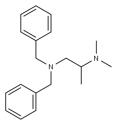 N,N-dibenzyl-N',N'-dimethyl-1,2-propanediamine 结构式