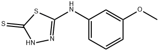 5-[(3-甲氧基苯基)氨基]-1,3,4-噻二唑-2-硫醇 结构式