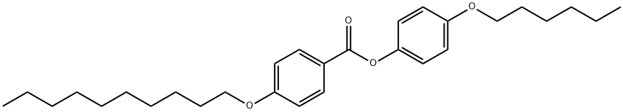 4-(己氧基)苯基-4-(癸基氧基)苯甲酸盐 结构式
