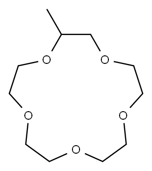 2-methyl-1,4,7,10,13-pentaoxacyclopentadecane Structure