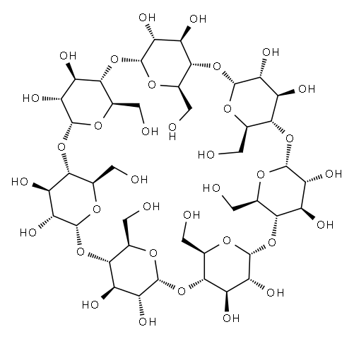 β-环糊精, 68168-23-0, 结构式