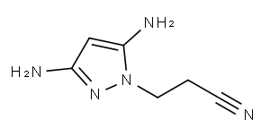 1H-Pyrazole-1-propanenitrile,  3,5-diamino-|