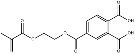 4-甲基丙烯酰氧基乙基偏苯三酸 结构式