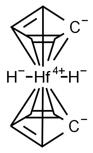 双(环戊二烯)二氢铪, 68183-87-9, 结构式