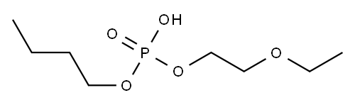 Phosphoric acid, butyl 2-ethoxyethyl ester 结构式