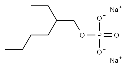 Phosphoric acid, 2-ethylhexyl ester, sodium salt 结构式