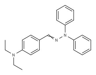 4-(二乙基氨基)苯甲醛-1,1-二苯腙 结构式