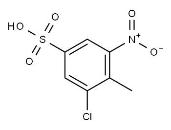 2-chloro-6-nitrotoluene-4-sulphonic acid Structure