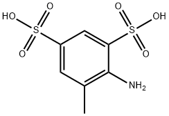 2-aminotoluene-3,5-disulphonic acid 结构式