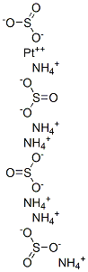 hexaammonium platinum(2+) tetrasulphite 结构式