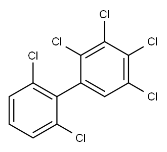 2,2',3,4,5,6'-六氯联苯 结构式