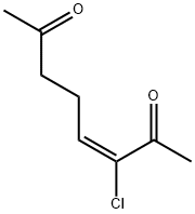 (E)-3-Chloro-3-octene-2,7-dione Structure