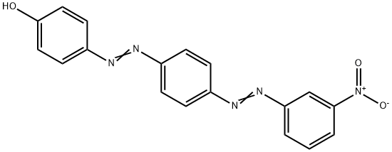 p-[[p-[(m-nitrophenyl)azo]phenyl]azo]phenol Structure