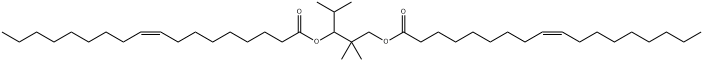 Bis[(Z)-9-octadecenoic acid]2,2-dimethyl-1-(1-methylethyl)-1,3-propanediyl ester 结构式
