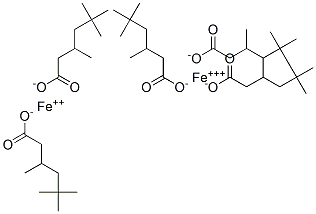 3,5,5-trimethylhexanoic acid, iron(2+) iron(3+) salt Structure