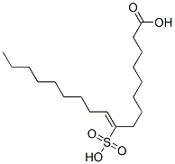 9-sulpho-9-octadecenoic acid Structure