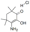 3-amino-2-hydroxy-4,4,6,6-tetramethylcyclohex-2-en-1-one hydrochloride Structure