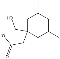 3,5-二甲基环己烷甲醇乙酸酯 结构式