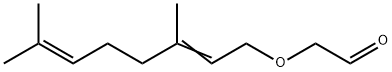 [(3,7-dimethyl-2,6-octadienyl)oxy]acetaldehyde Structure