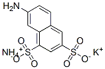 ammonium potassium 7-aminonaphthalene-1,3-disulphonate 结构式
