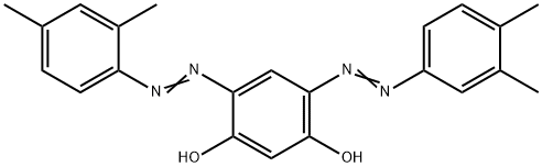4-[(2,4-Dimethylphenyl)azo]-6-[(3,4-dimethylphenyl)azo]-1,3-benzenediol 结构式