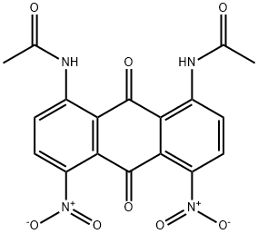 N,N'-(9,10-dihydro-4,5-dinitro-9,10-dioxo-1,8-anthracenediyl)bisacetamide 结构式