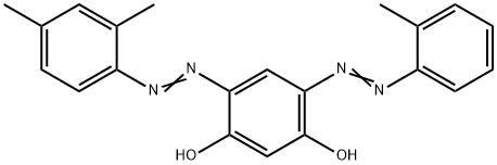 4-[(2,4-Dimethylphenyl)azo]-6-[(2-methylphenyl)azo]-1,3-benzenediol 结构式